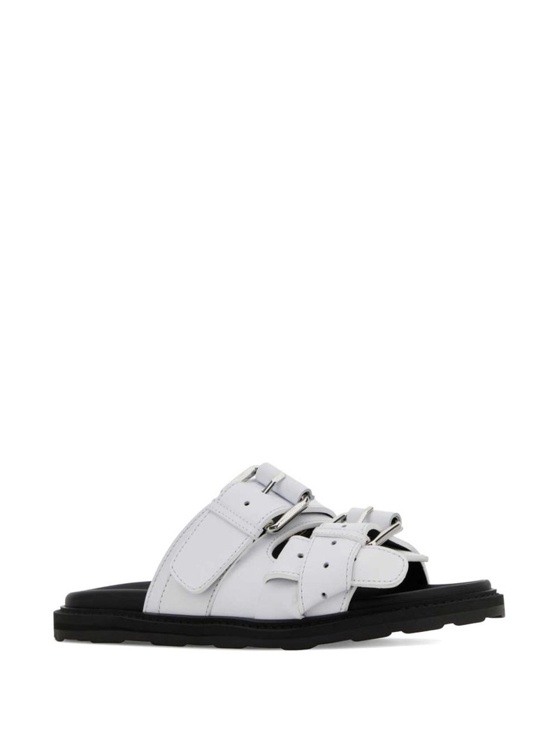 Moschino buckle strap slippers outlook