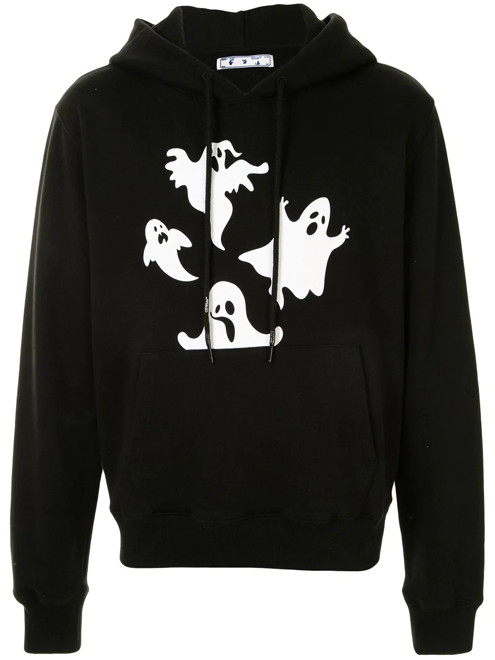 Ghost print hoodie - 1