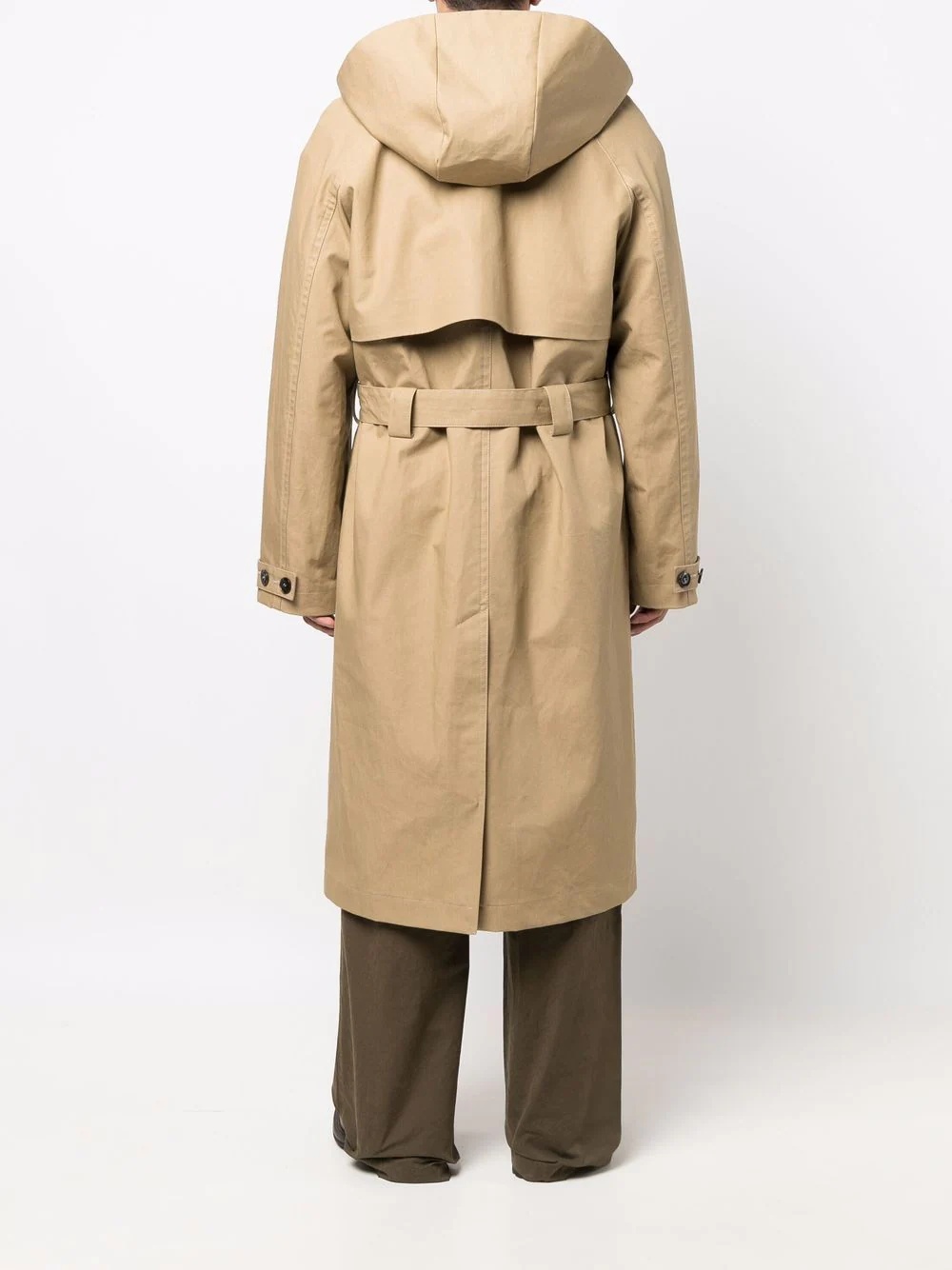 hooded trench coat - 4