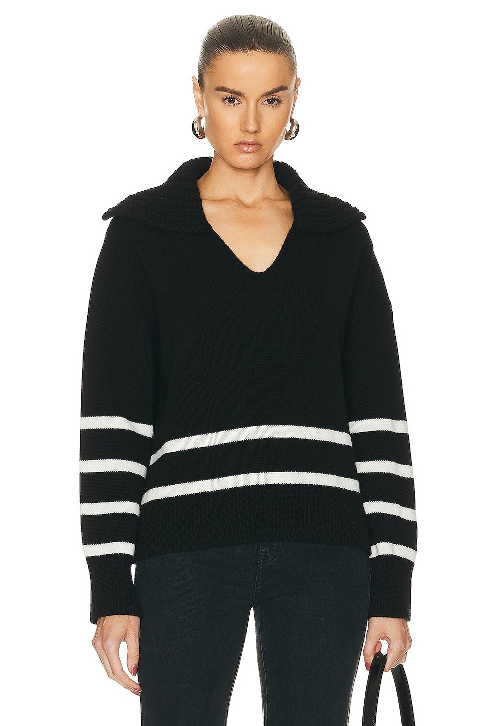 Long Sleeve Polo Sweater - 1