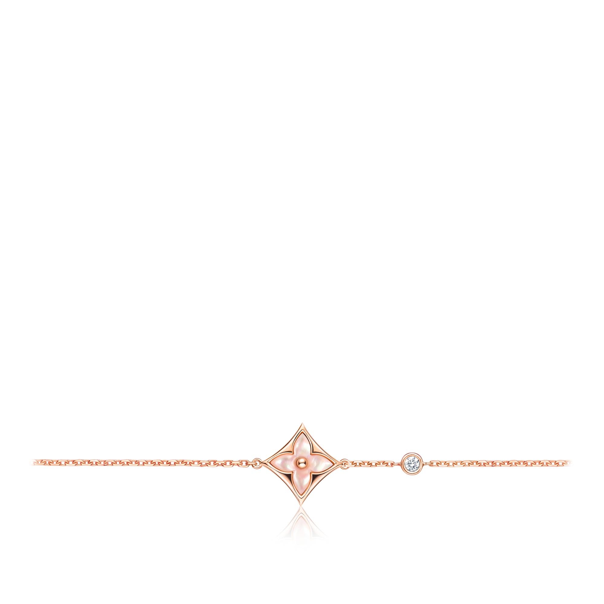 COLOR BLOSSOM BB STAR BRACELET, PINK GOLD, PINK MOTHER-OF-PEARL AND DIAMOND - 1