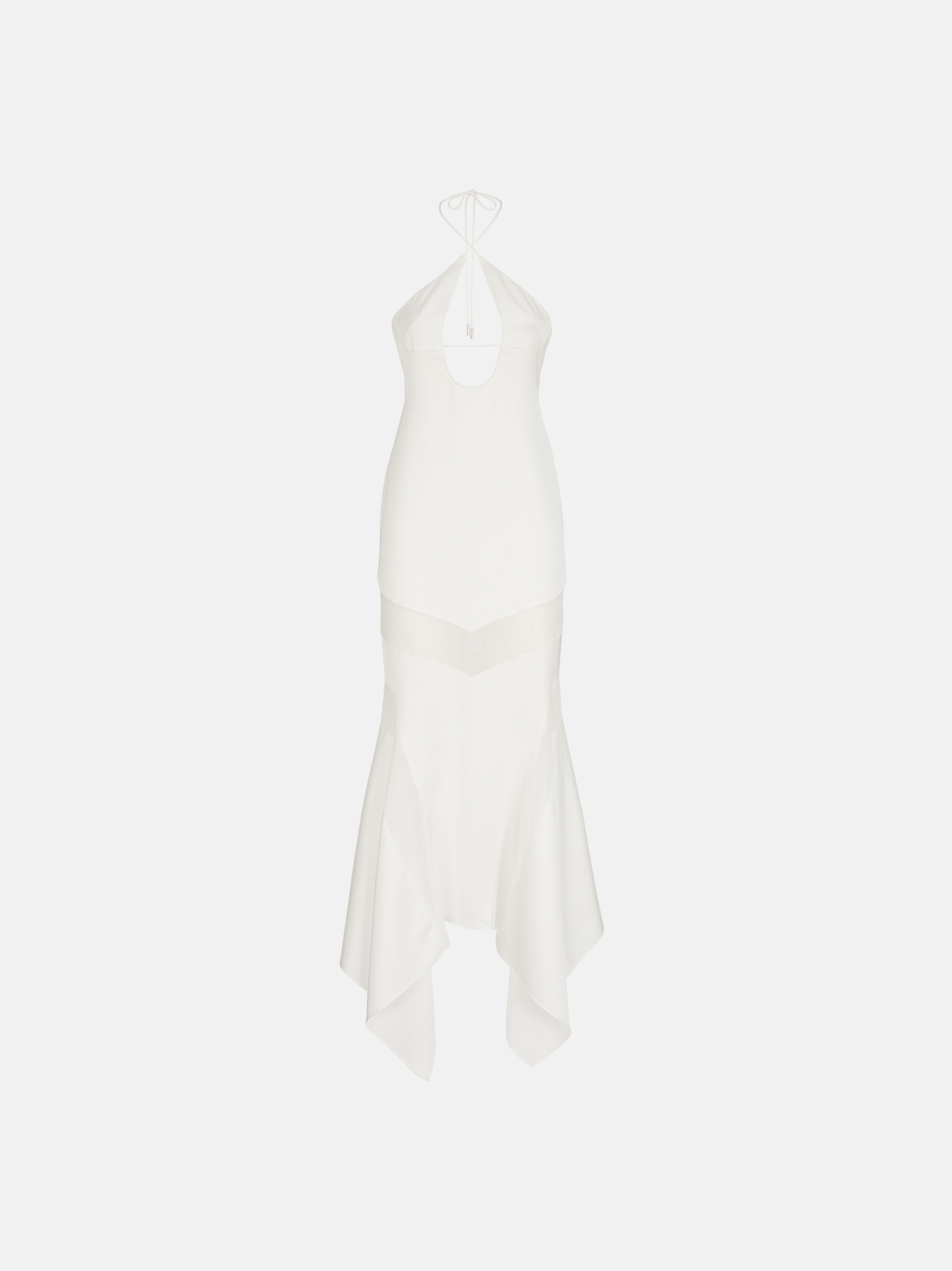 ''SASKIA'' WHITE MIDI DRESS - 1