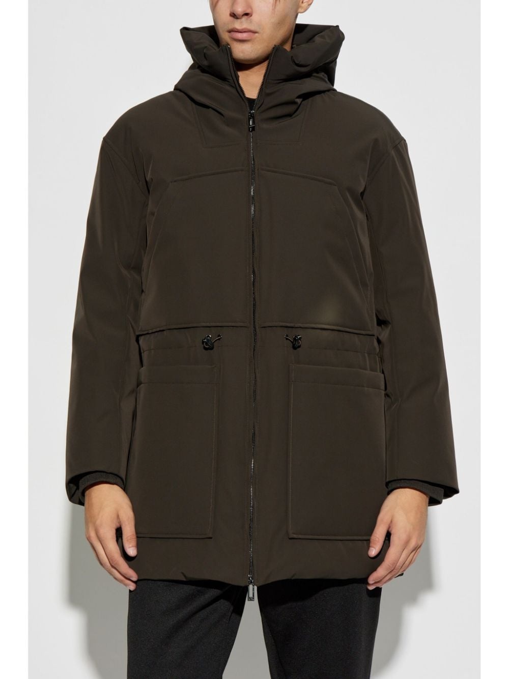 hooded down jacket - 3