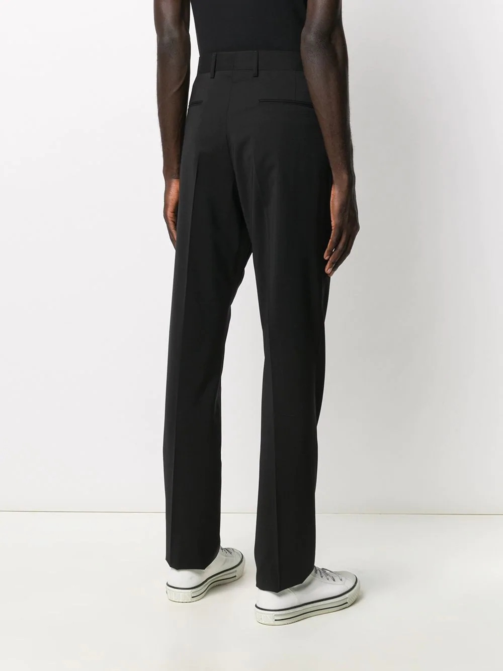 straight-leg tailored trousers - 4