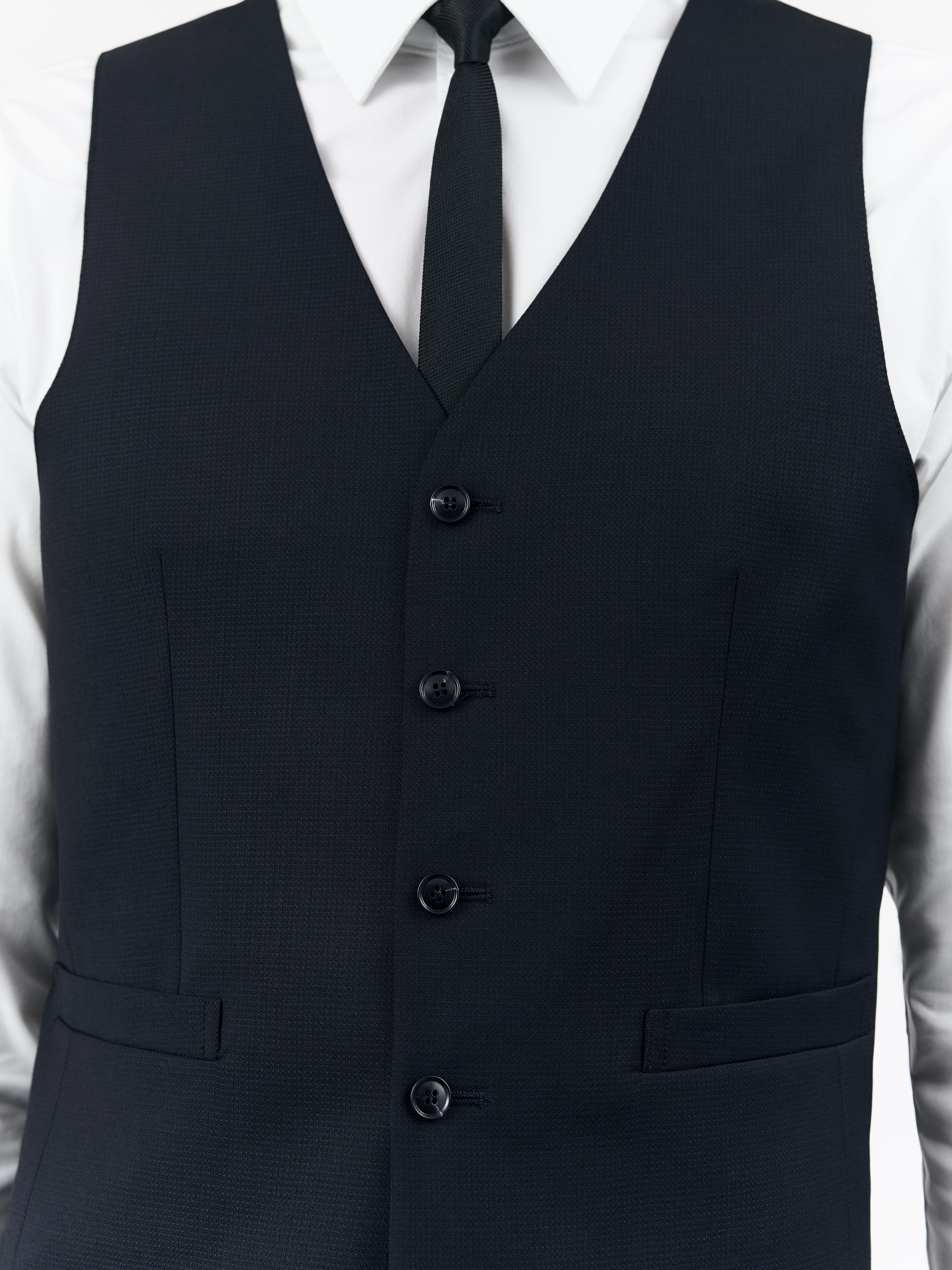 Wayde Polyester-Wool Bland Waistcoat - 5