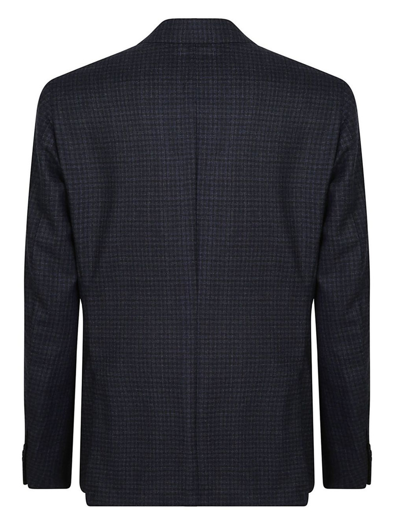 CORNELIANI checked wool blazer outlook