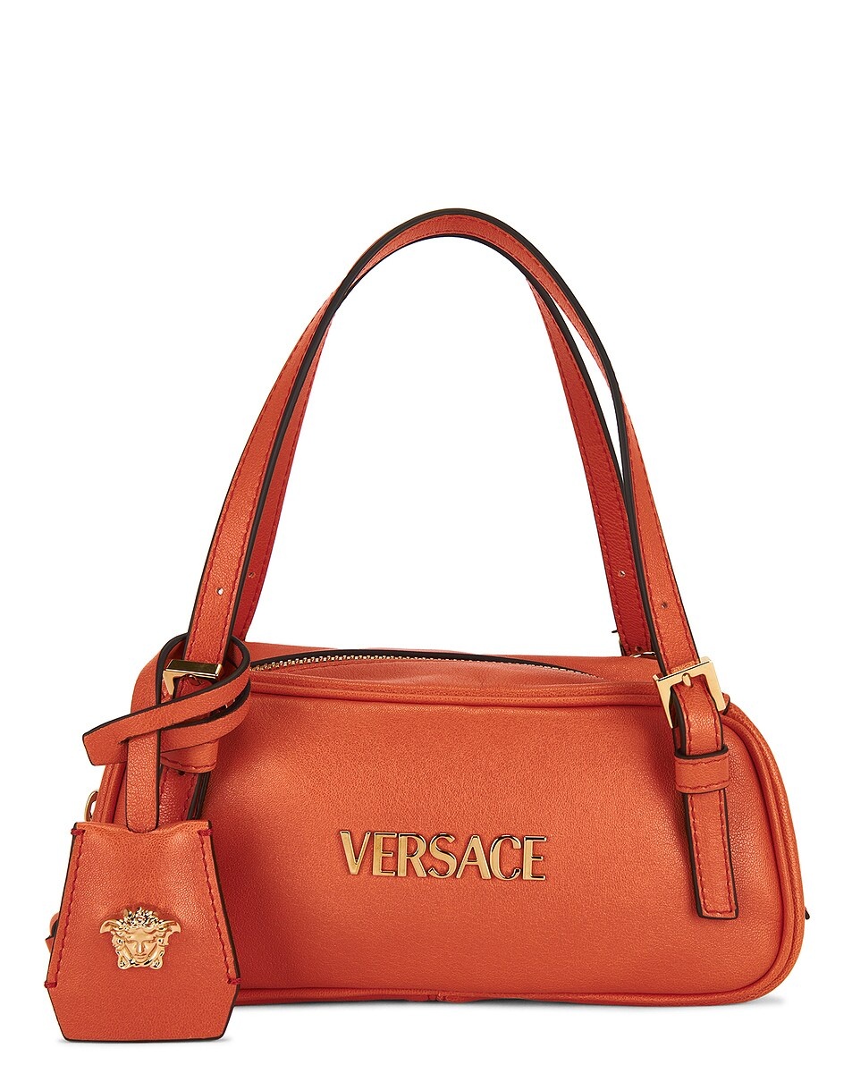 Mini Shoulder Bag in Papaya-versace Gold - 3
