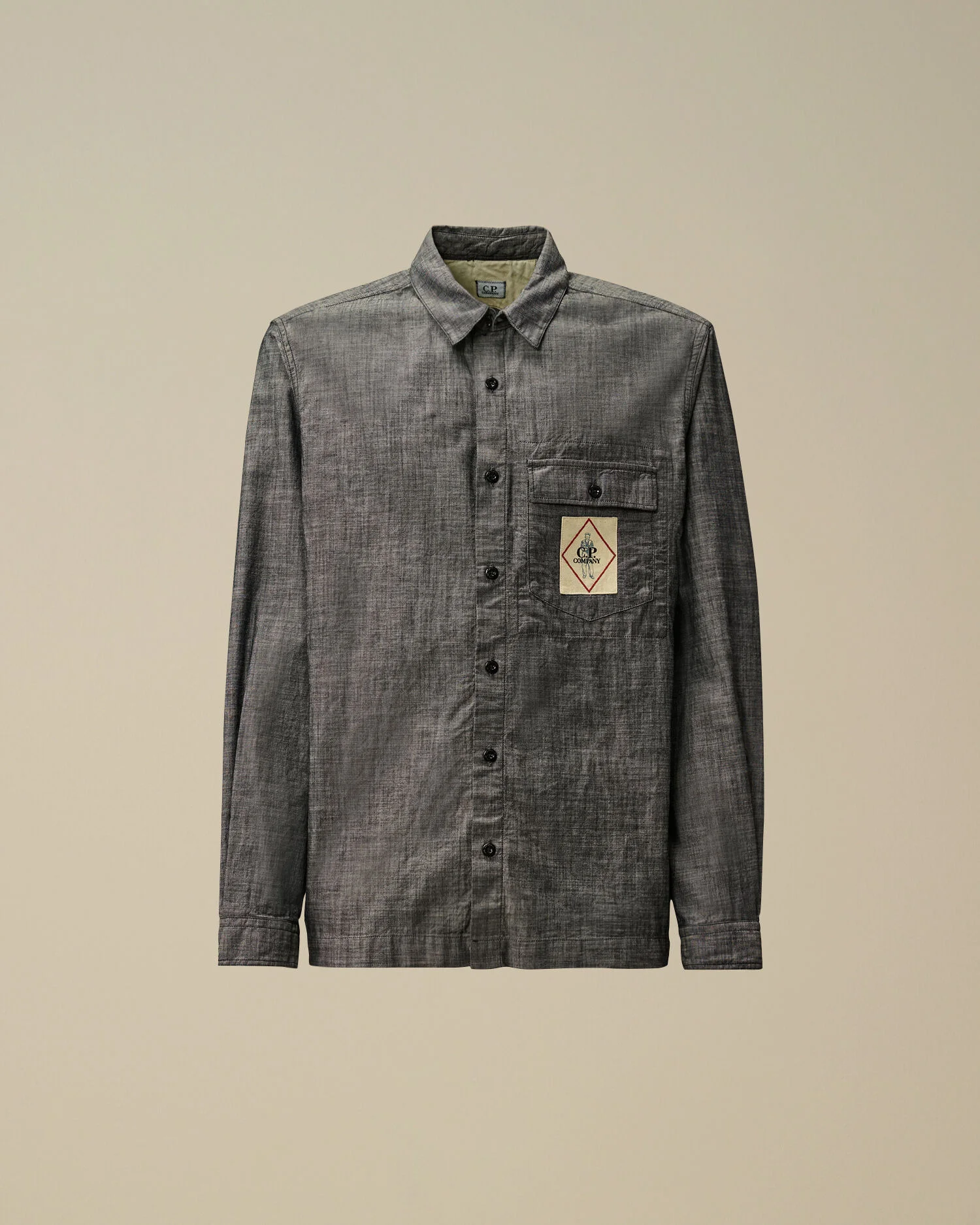 Chambray Longsleeve Button Shirt - 1