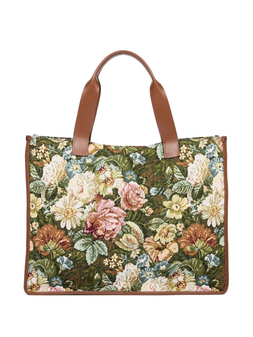 large floral-print tote bag - 4