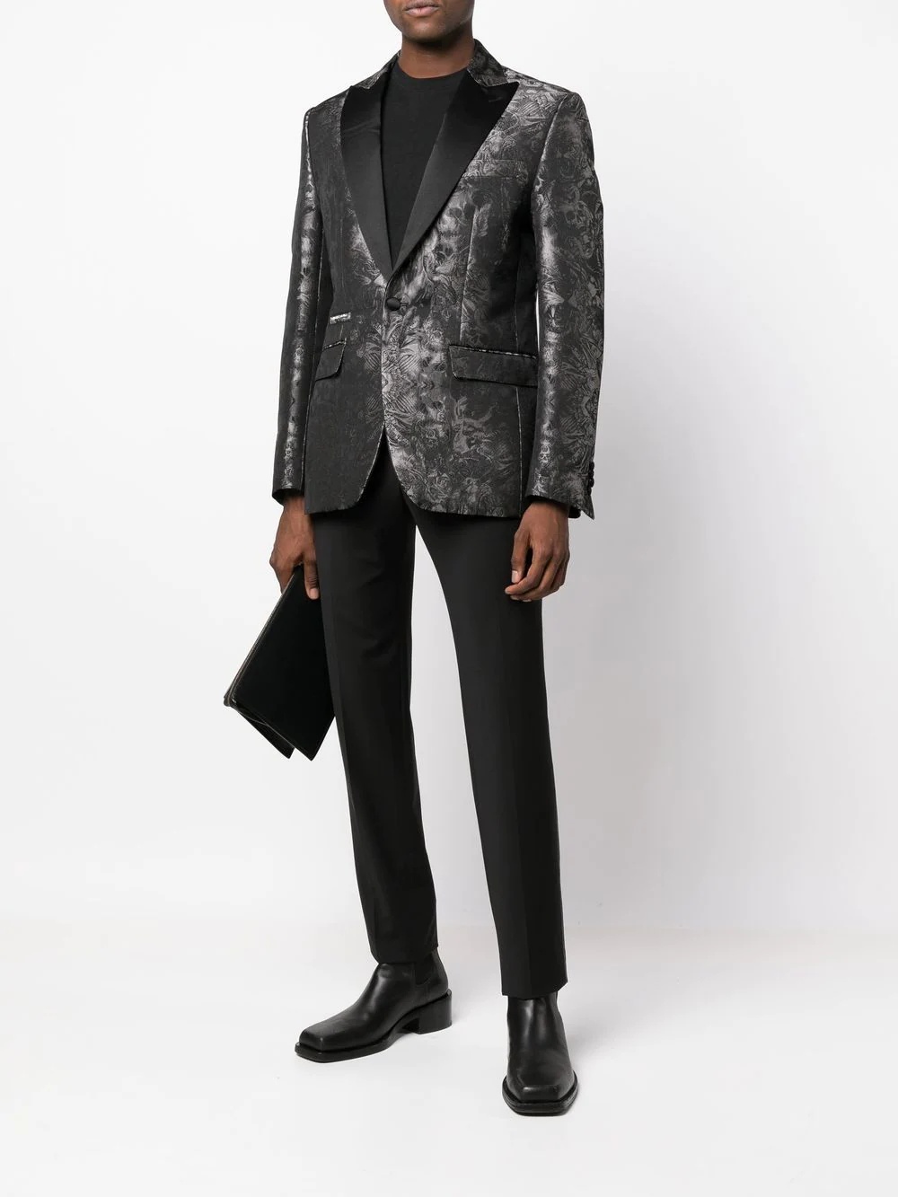 Gothic Plein Jacquard blazer - 2