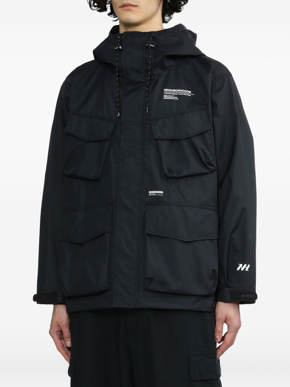 multi-pocket hooded jacket - 3