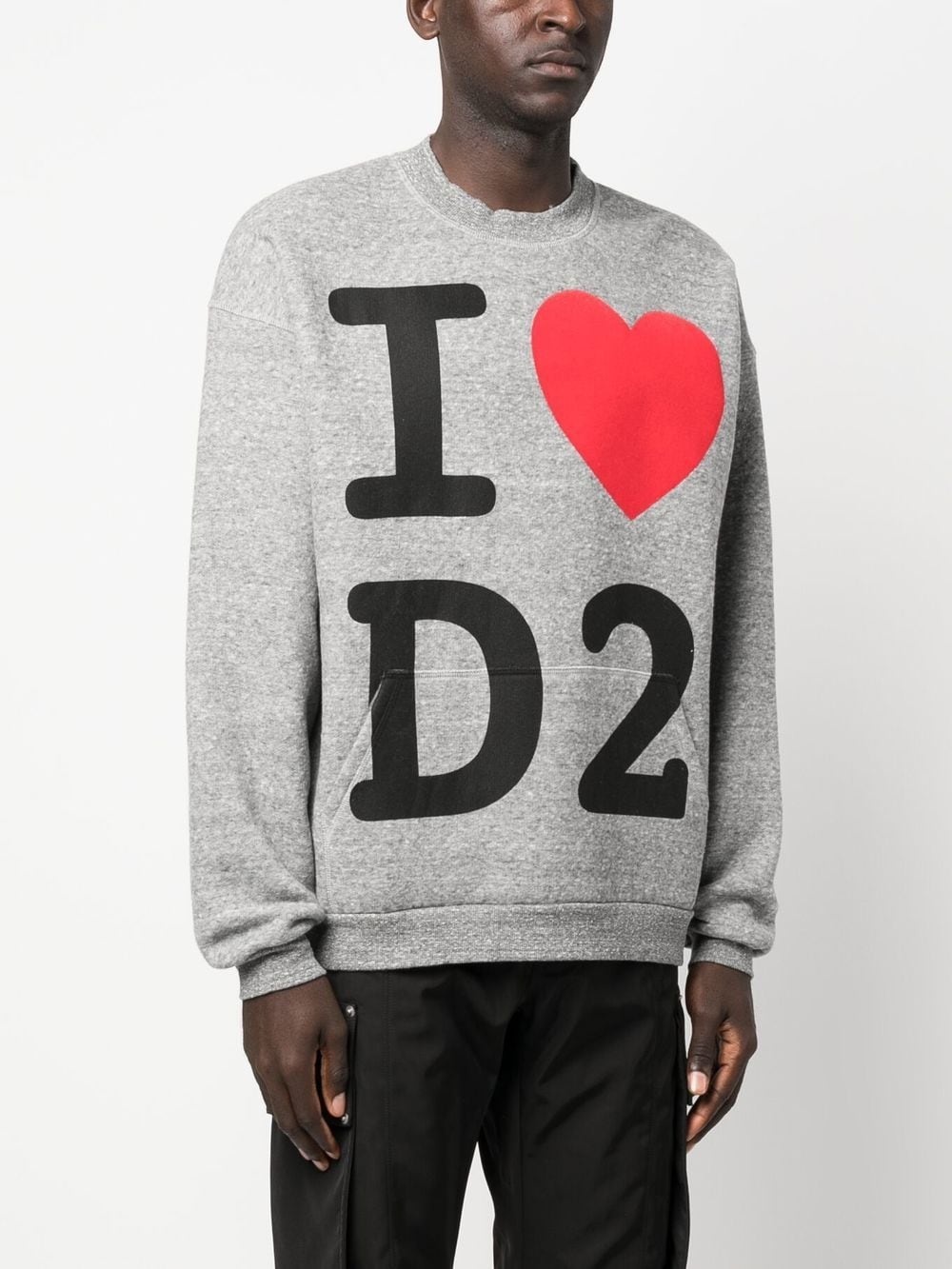 DSQUARED2 DSQUARED2 I LOVE D2 SWEATSHIRT | baltini | REVERSIBLE