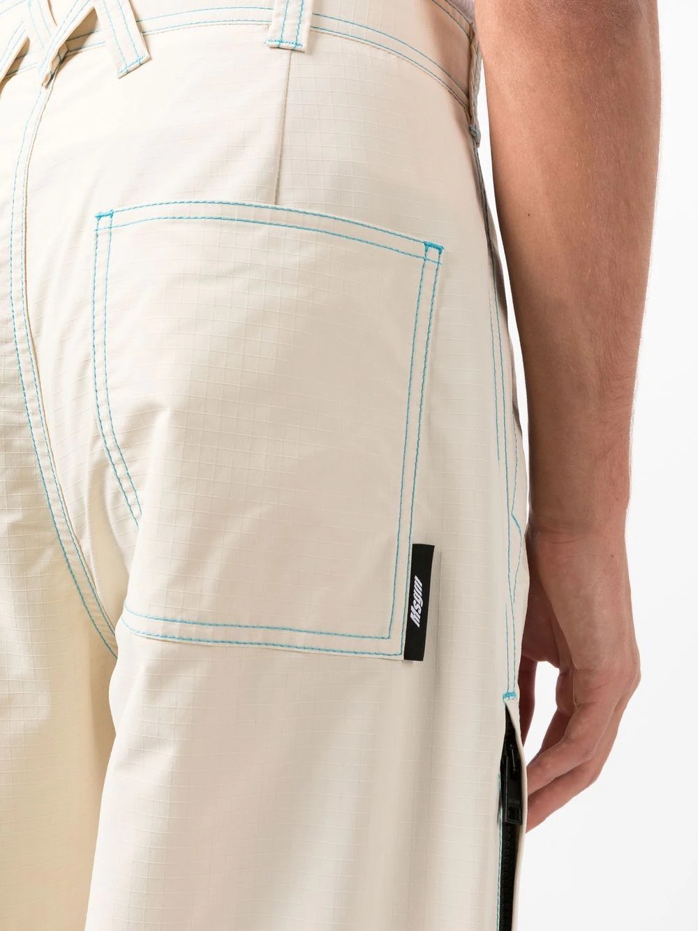 appliqué logo straight-leg trousers - 5