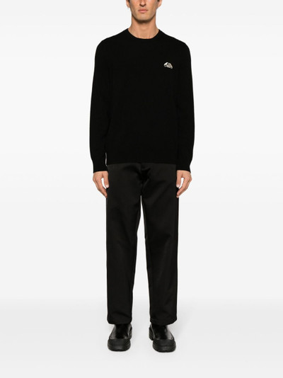 Alexander McQueen logo-embroidered cashmere blend jumper outlook