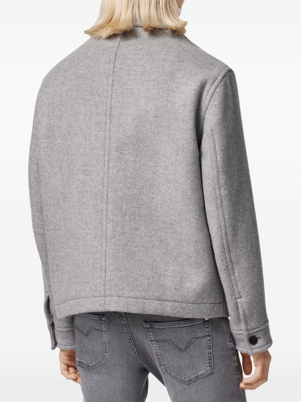 wool-blend blouson jacket - 4