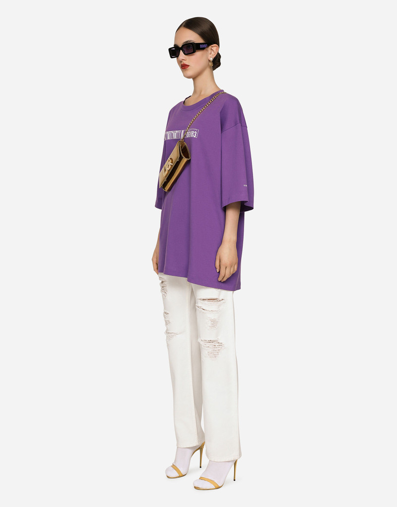 Short-sleeved T-shirt in cotton jersey with DGVIB3 print 7