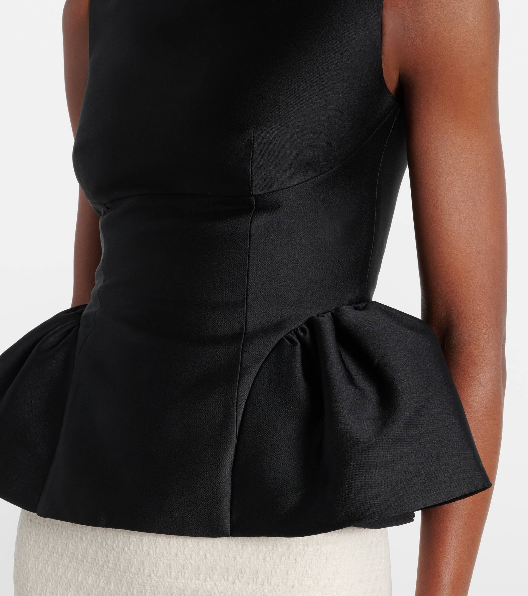 Peplum taffeta top - 5