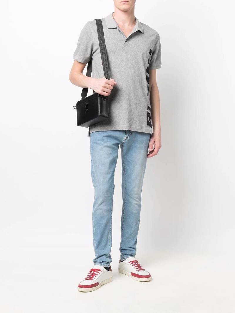 PHILIPP PLEIN logo slim-fit jeans outlook