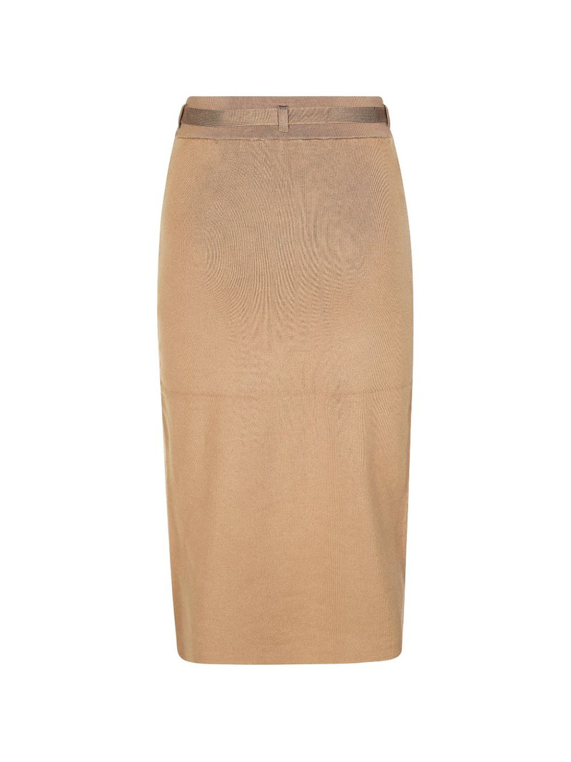 ELISABETTA FRANCHI belted buttoned skirt outlook
