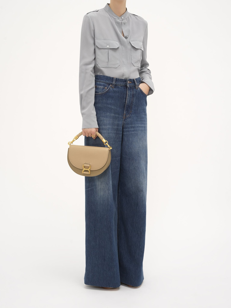 MARCIE CHAIN FLAP BAG IN GRAINED LEATHER 7