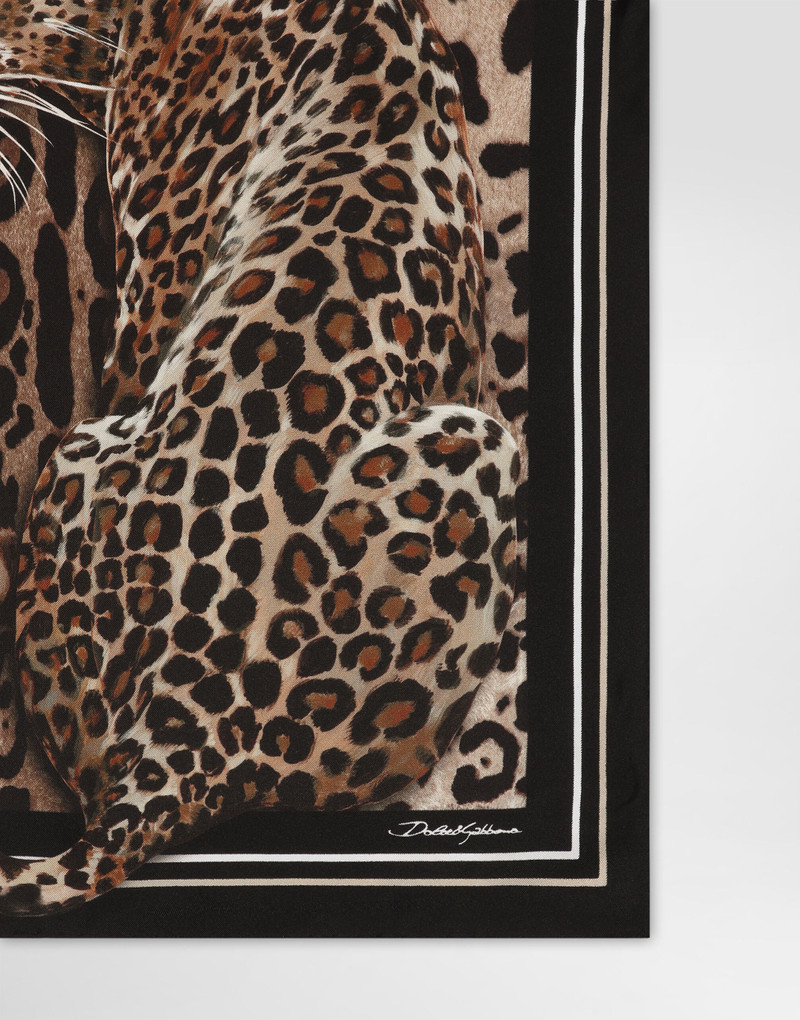 Dolce & Gabbana Leopard-print silk twill foulard (50x50) outlook