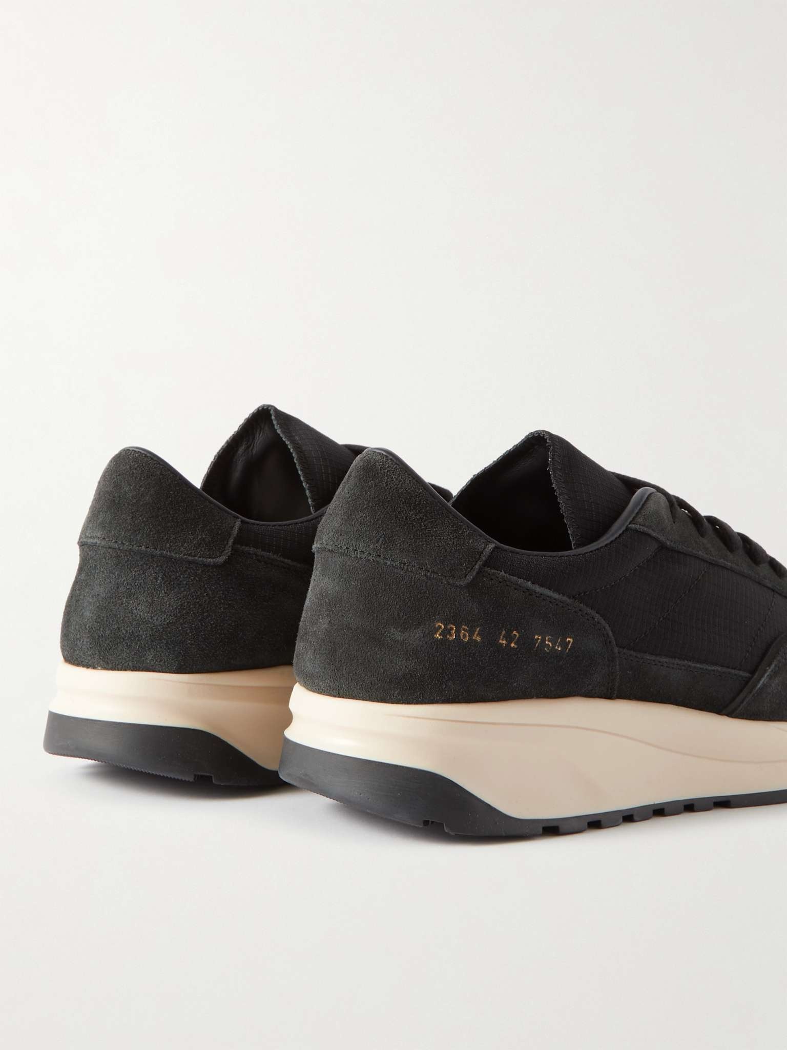 Track 80 Leather-Trimmed Suede and Ripstop Sneakers - 5