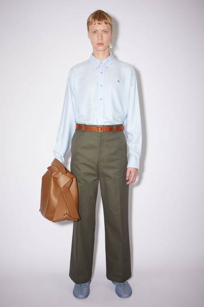 Acne Studios Wide leg trousers - Olive green outlook