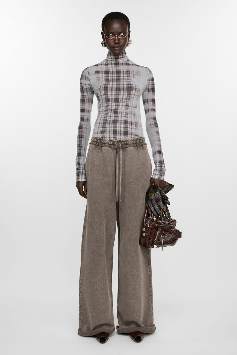 Acne Studios Logo sweatpants - Taupe Brown outlook