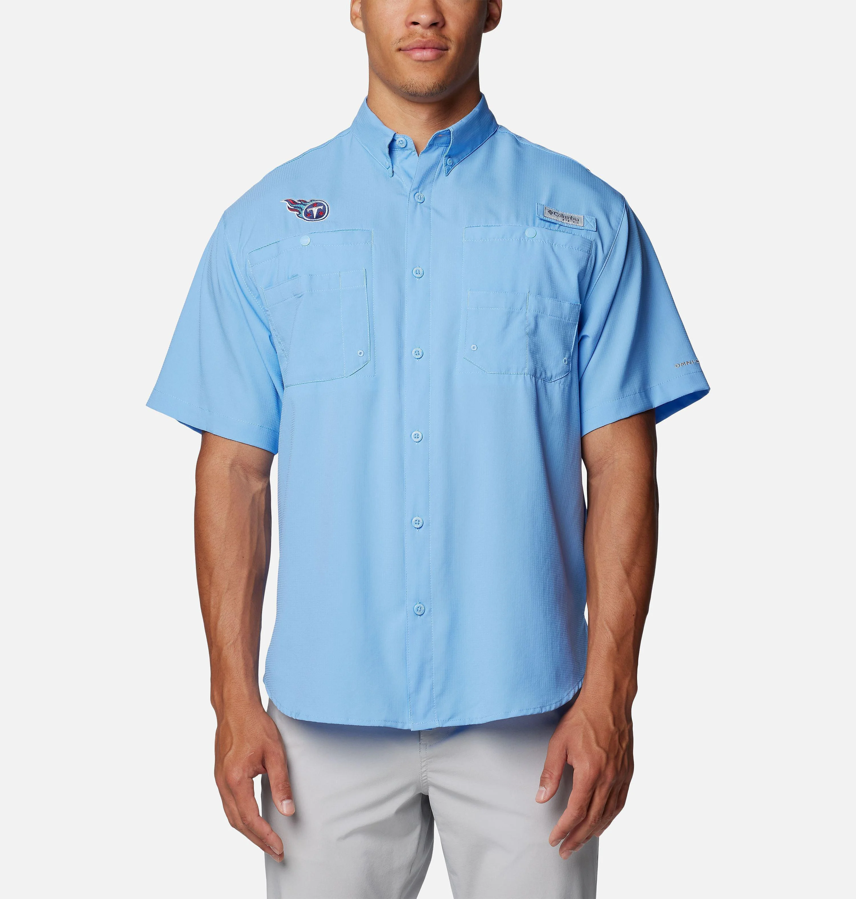 Men's PFG Tamiami Short Sleeve Shirt - Tennessee Titans - 1