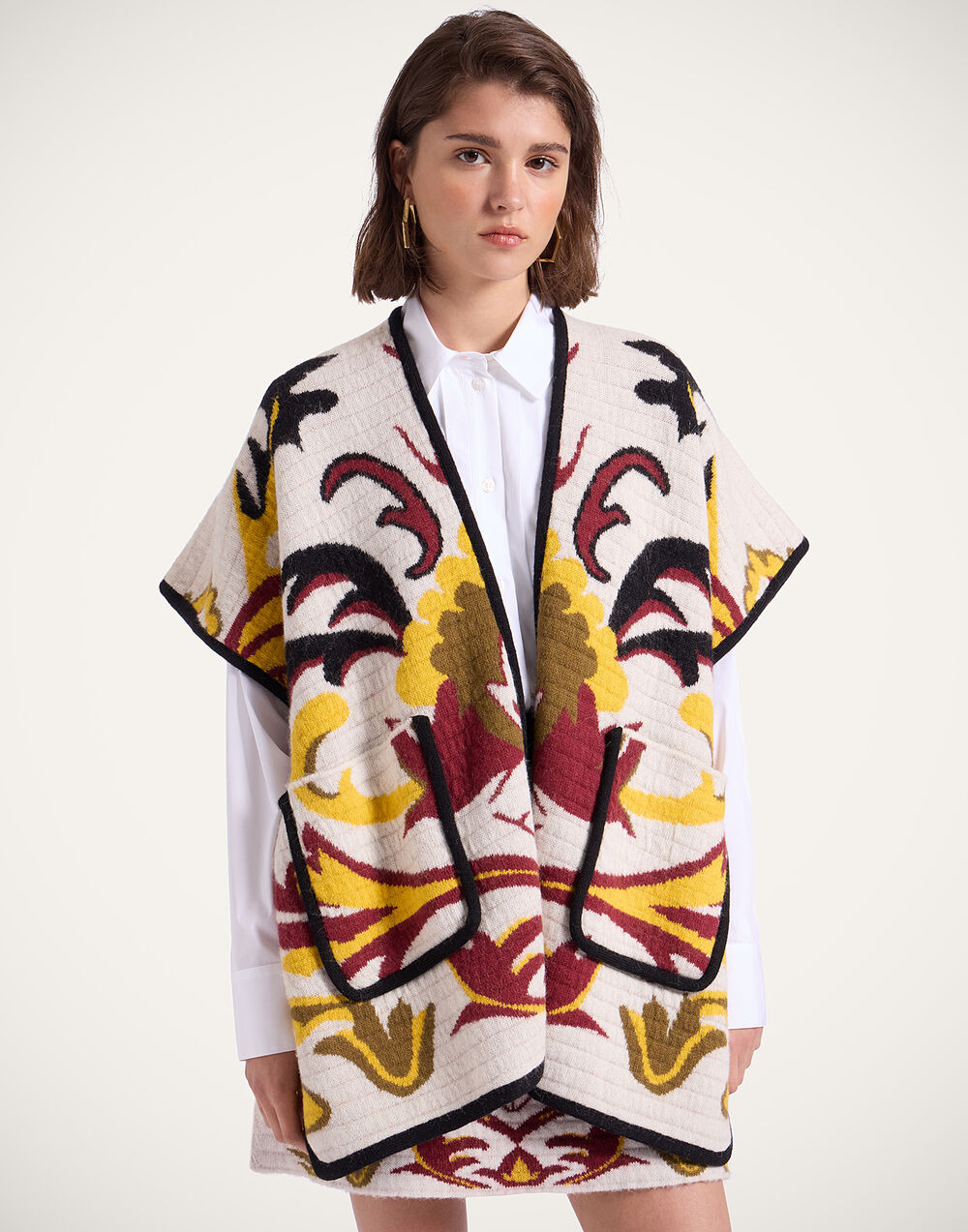 In My Power Knit Scarf Cape - 2