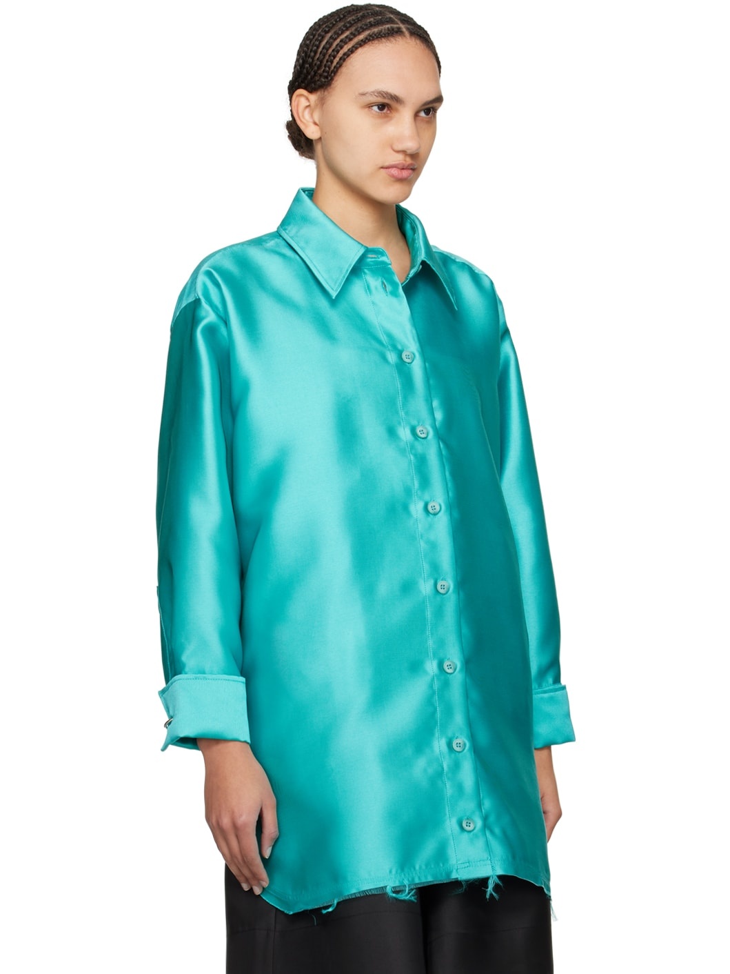 Blue Oversized Shirt - 2