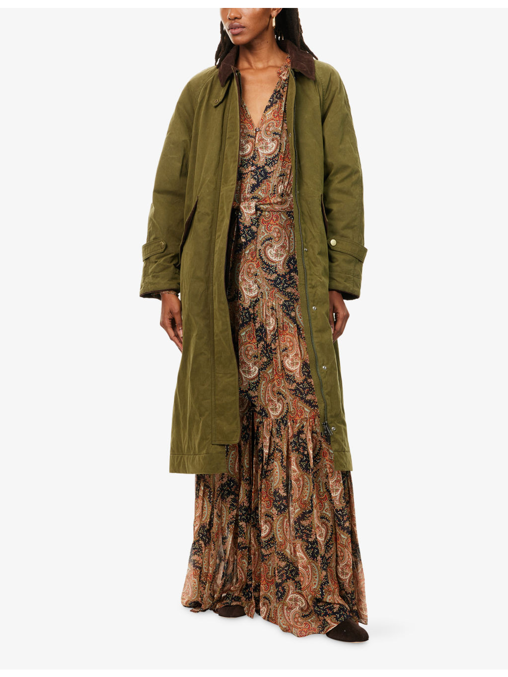 Isra Paisley Silk Maxi Dress - 2