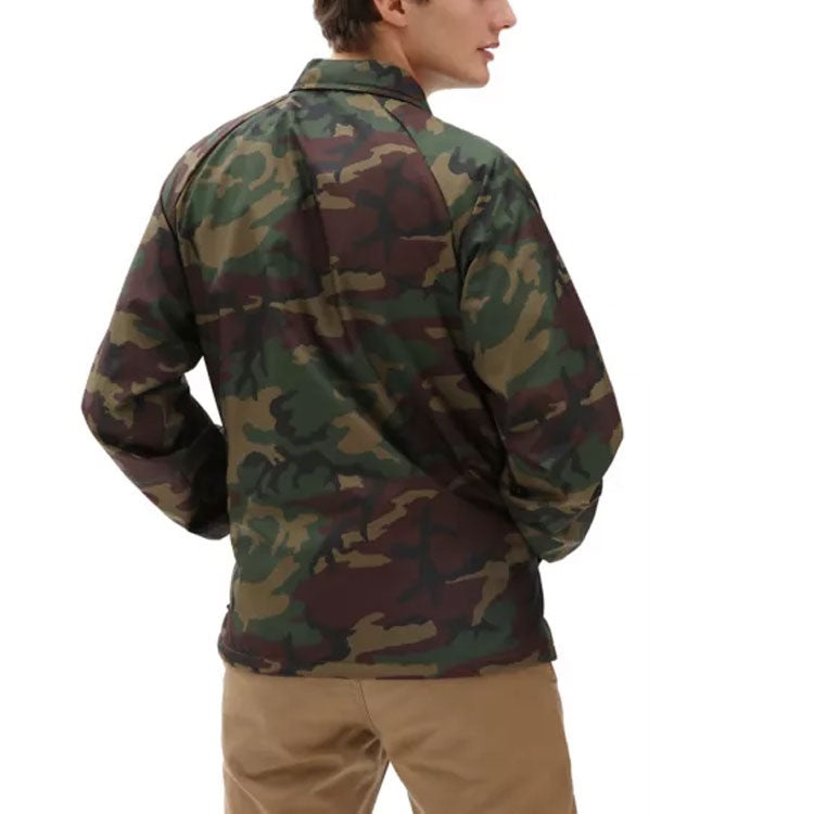 Men's Vans Logo Printing lapel Windproof Jacket Camouflage VN0002MUCMA - 3