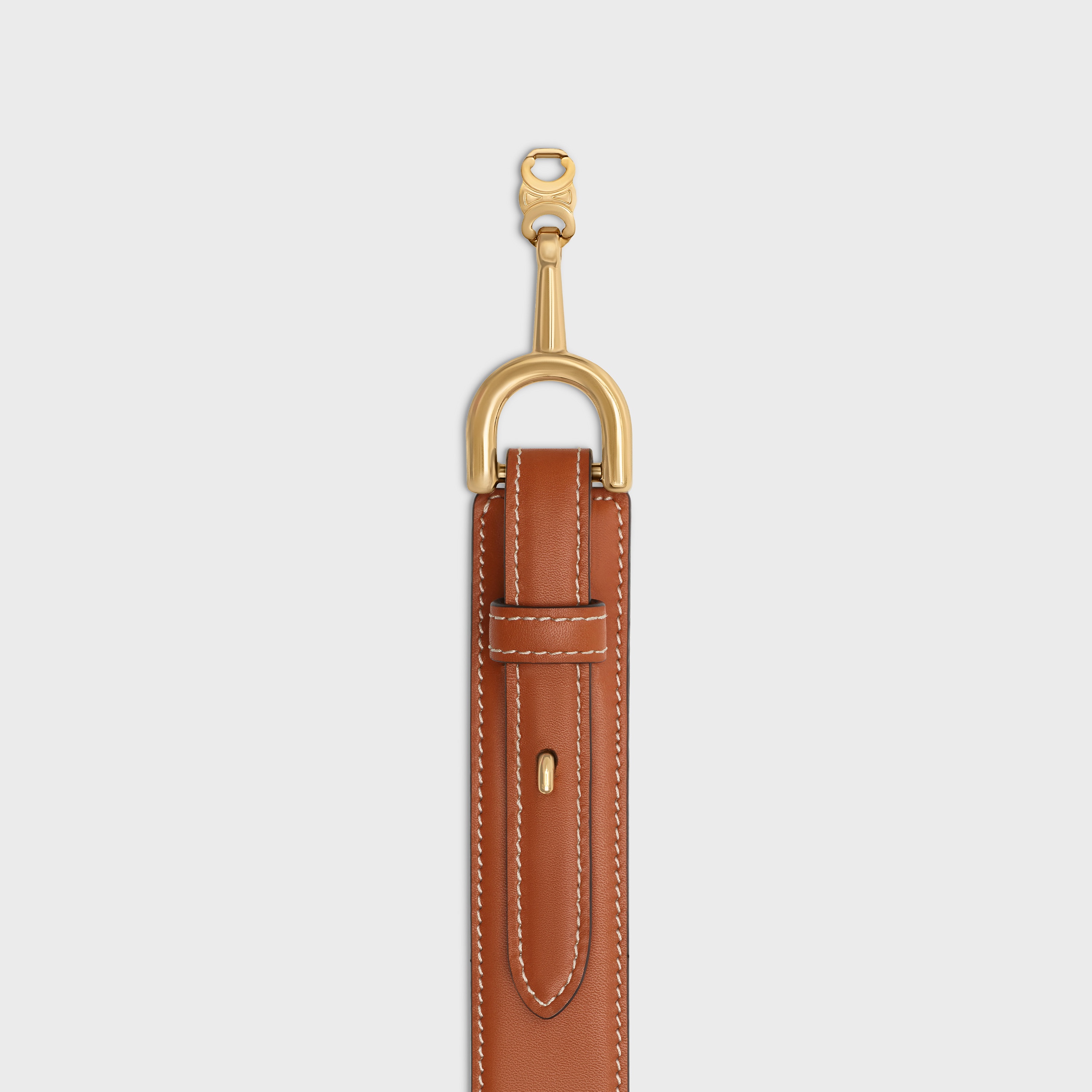 MAILLON TRIOMPHE BELT WITH HORSEBIT  IN  NATURAL CALFSKIN - 2