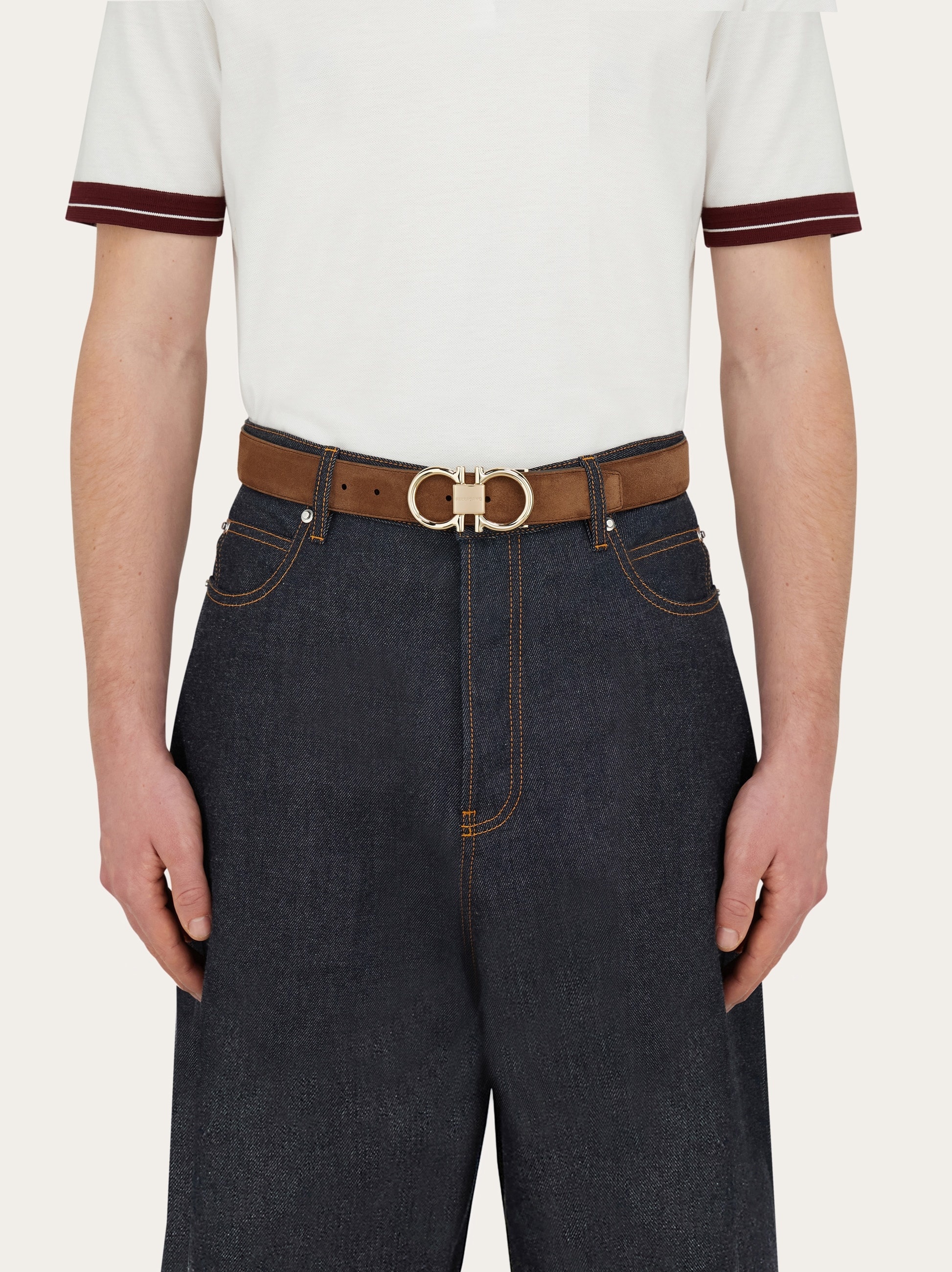 Adjustable Gancini belt - 4