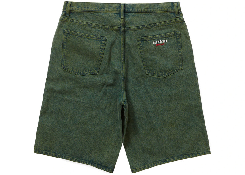 Supreme Supreme Baggy Denim Short Green outlook