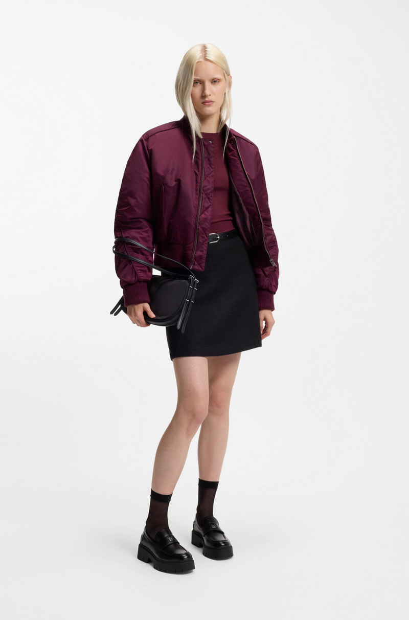 HUGO LOGO-PRINT TOP IN STRETCH JERSEY outlook