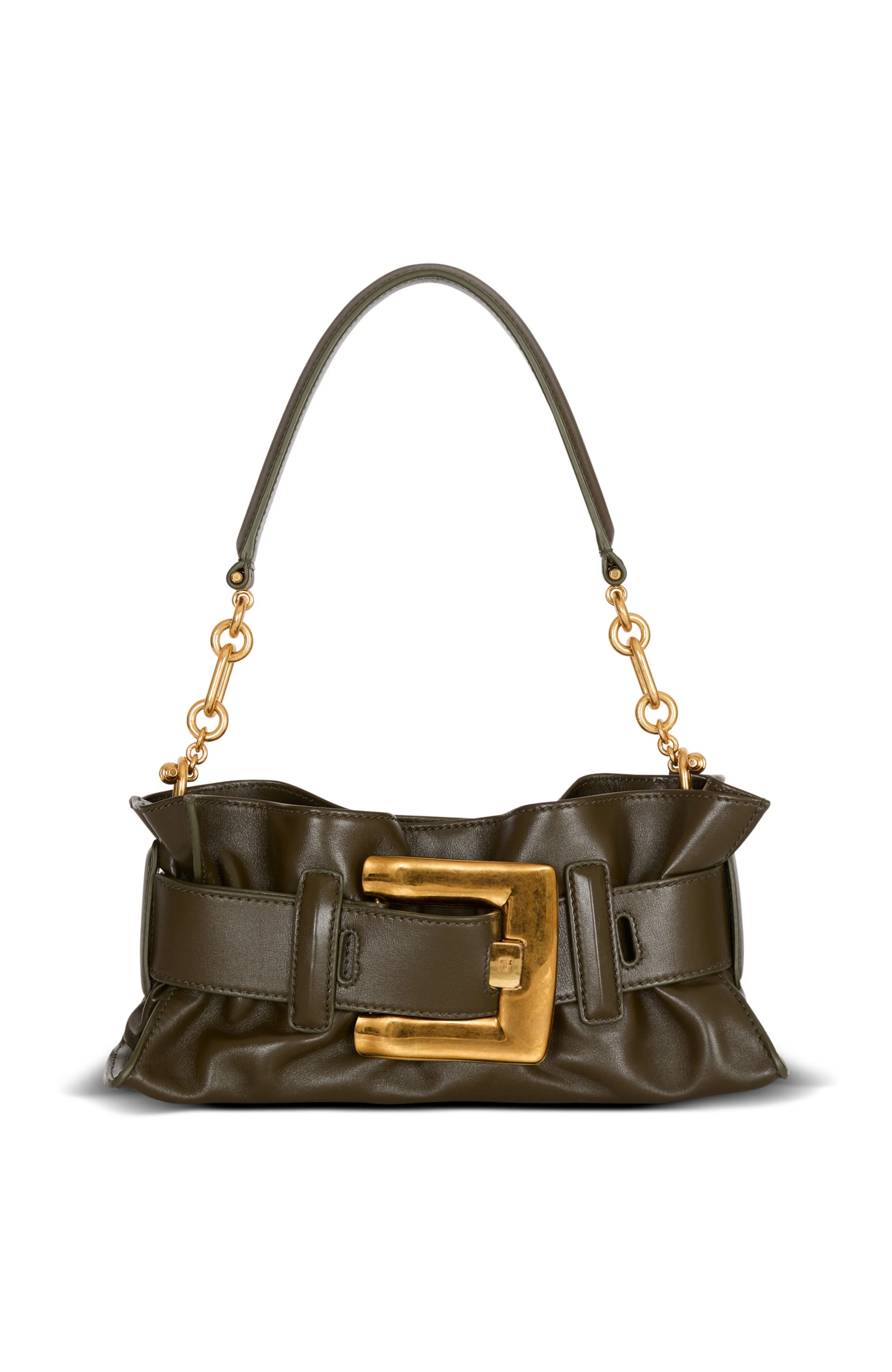 Balmain Mini Anthem Shoulder bag in calfskin leather in Khaki at Nordstrom - 1