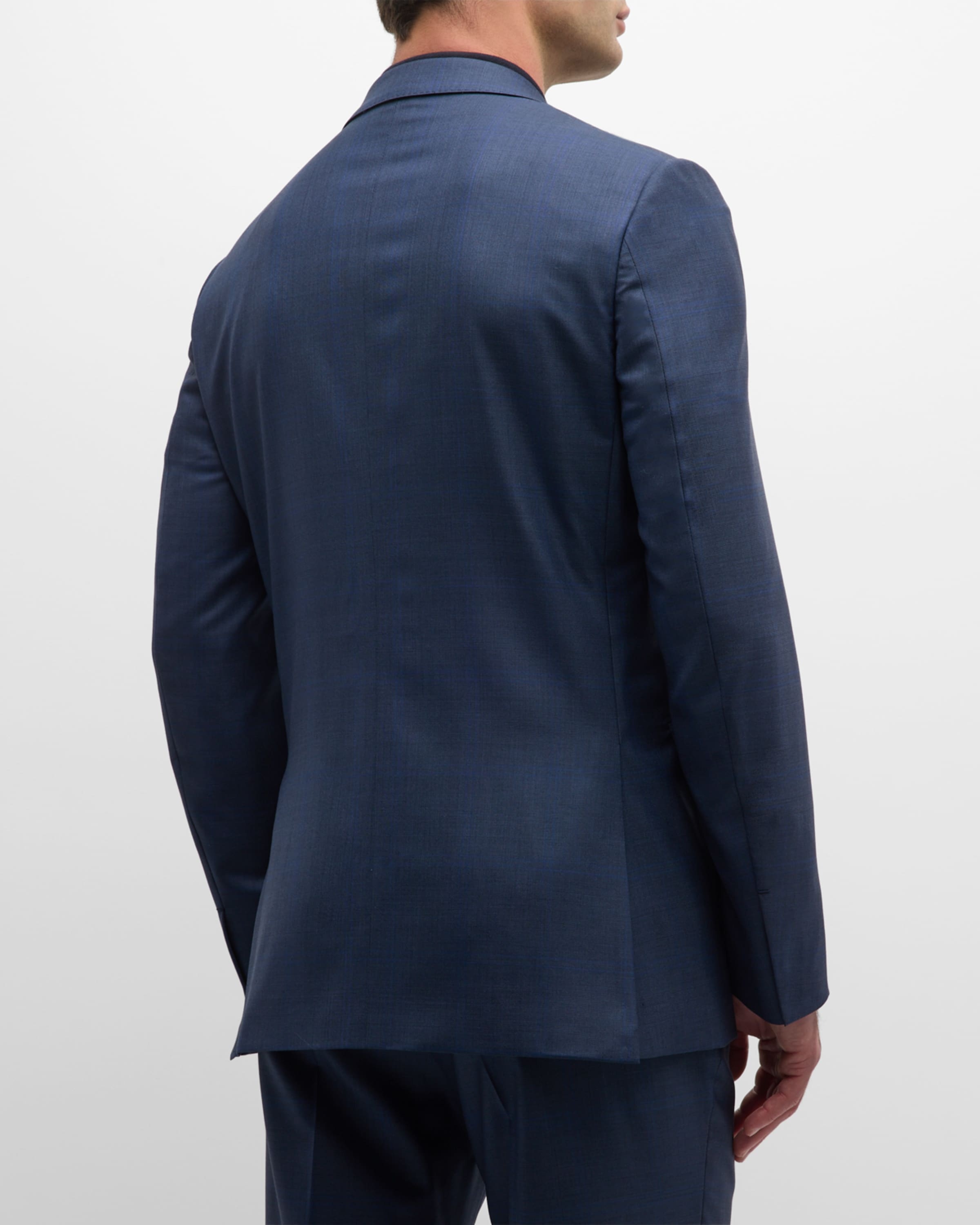 Men's Plaid 15milmil15 Wool Suit - 6