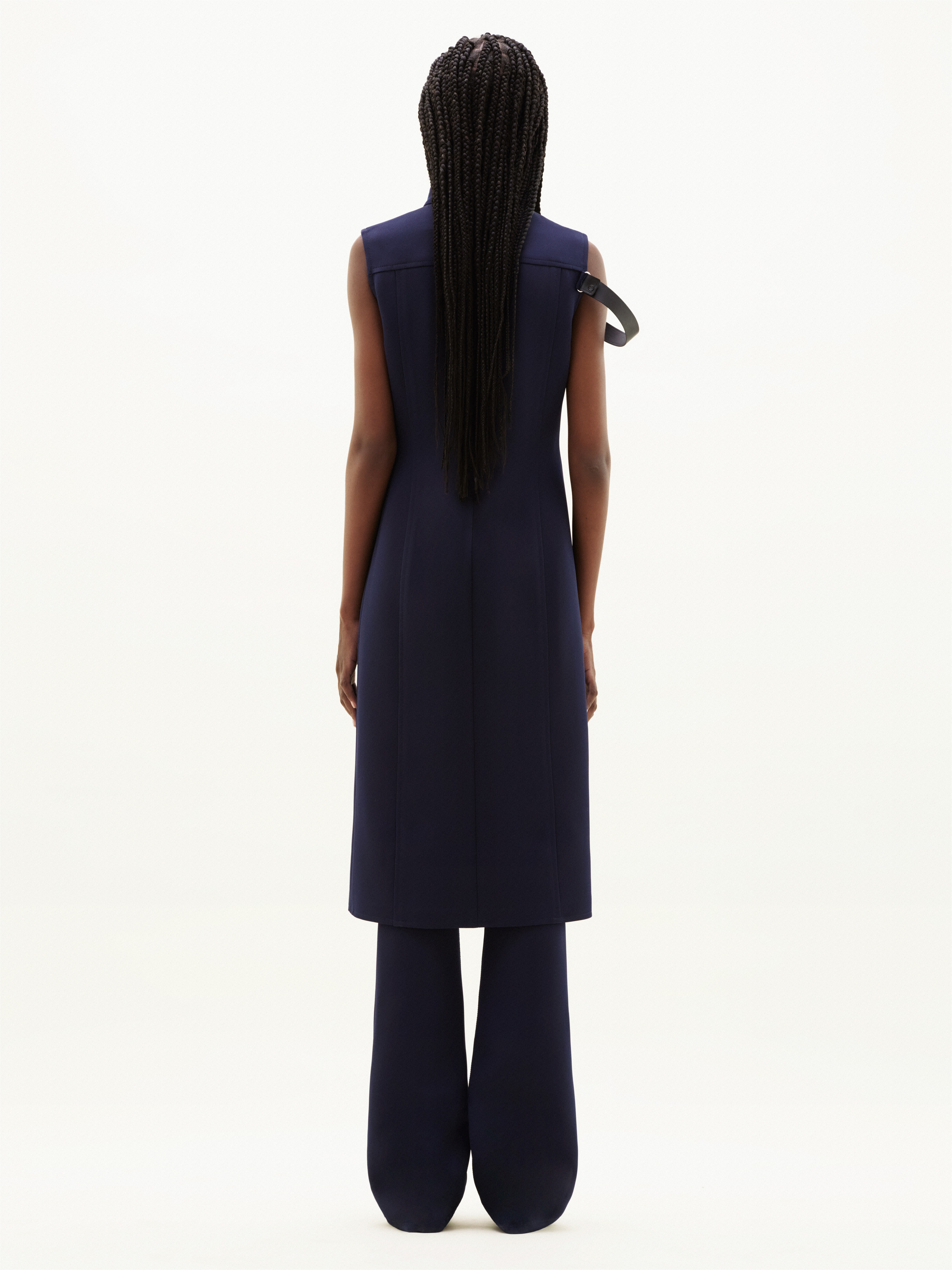STRAP TWILL DRESS - 3