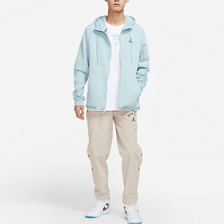 Air Jordan Solid Color Logo Hooded Jacket Blue DJ0885-366 - 3