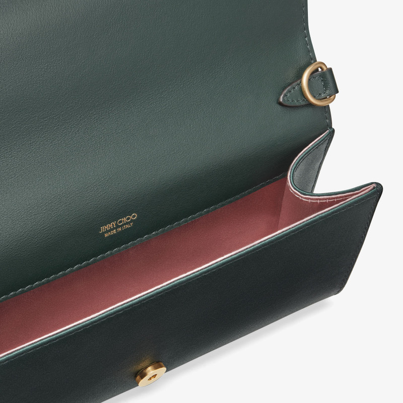 Diamond Mini Shoulder 
Dark Green Satin Mini Shoulder Bag 5