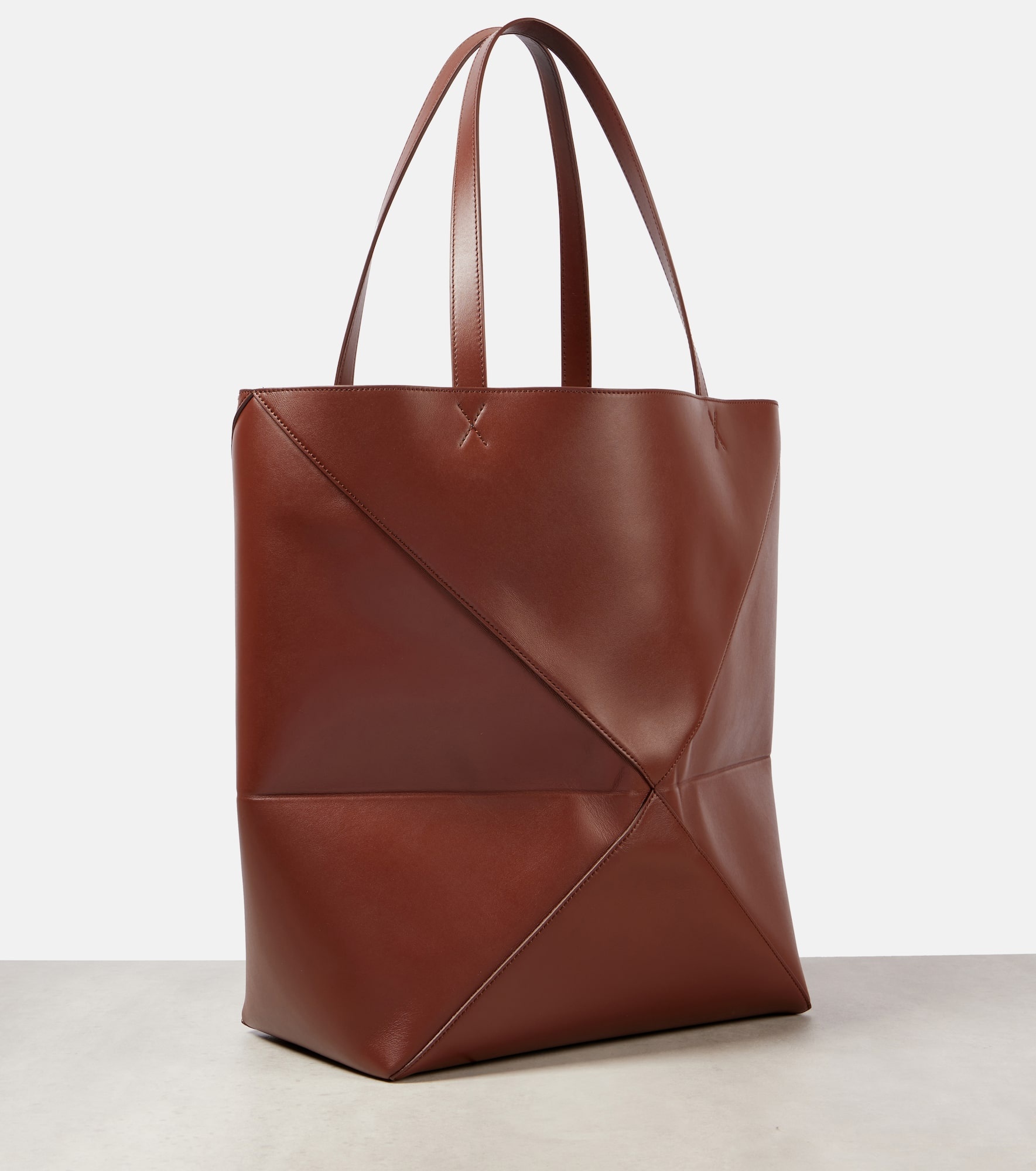 Puzzle Fold XL leather tote bag - 4