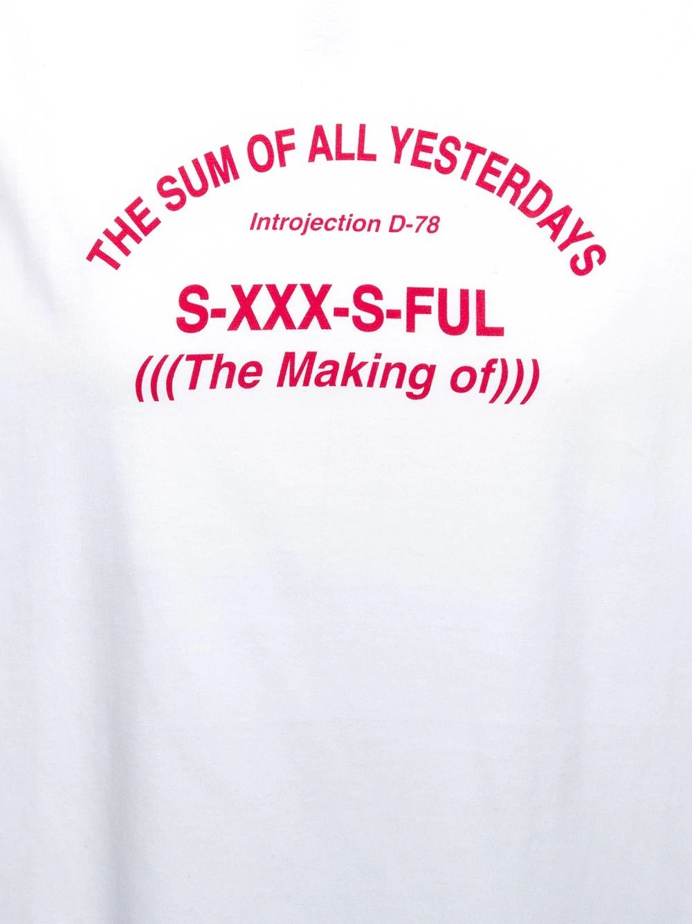 slogan print crew neck T-shirt - 5