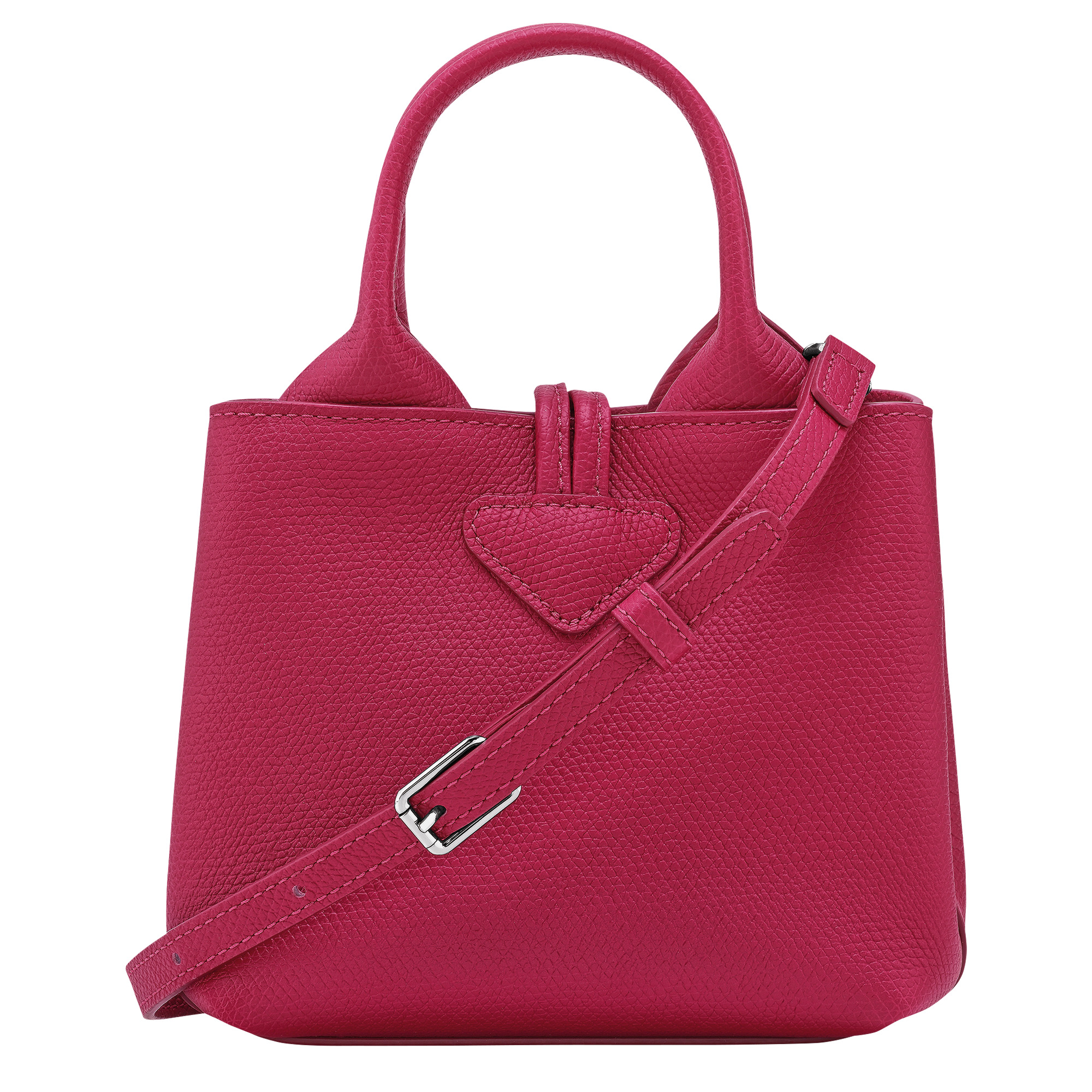 Le Roseau XS Handbag Beetroot - Leather - 4