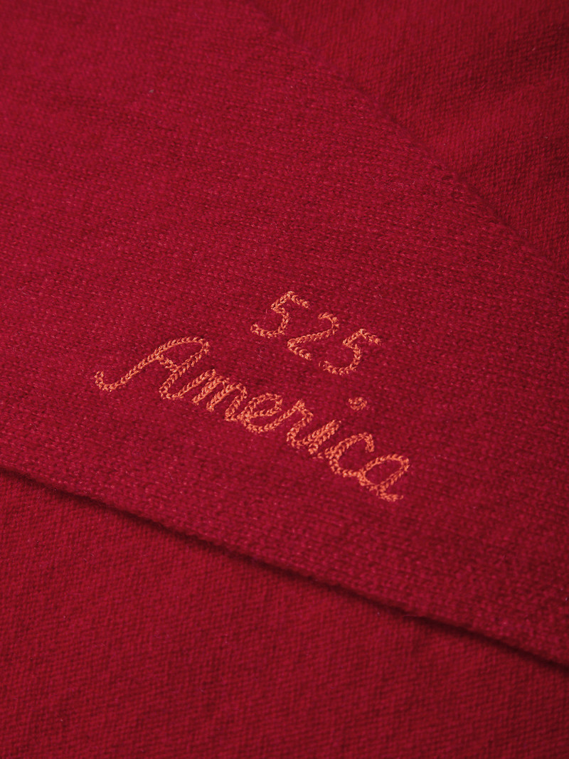 525 america The Oversized Elle: 100% Cashmere Embroidered Triangle Scarf outlook