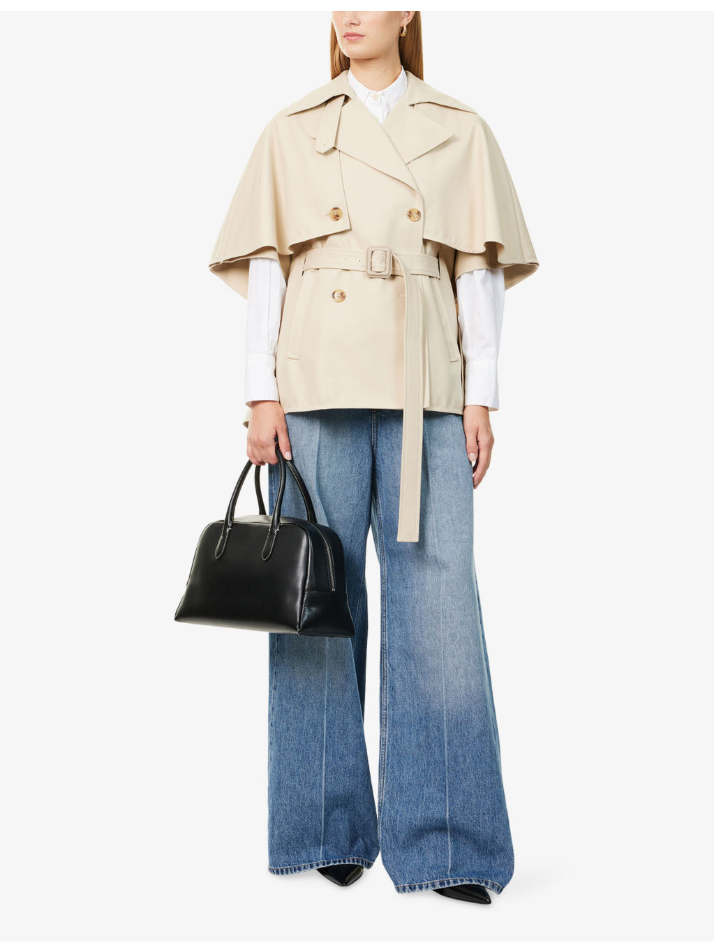 Sigfrid Belted Cotton Cape - 2
