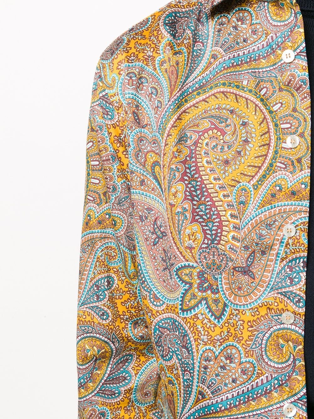 paisley print shirt - 5