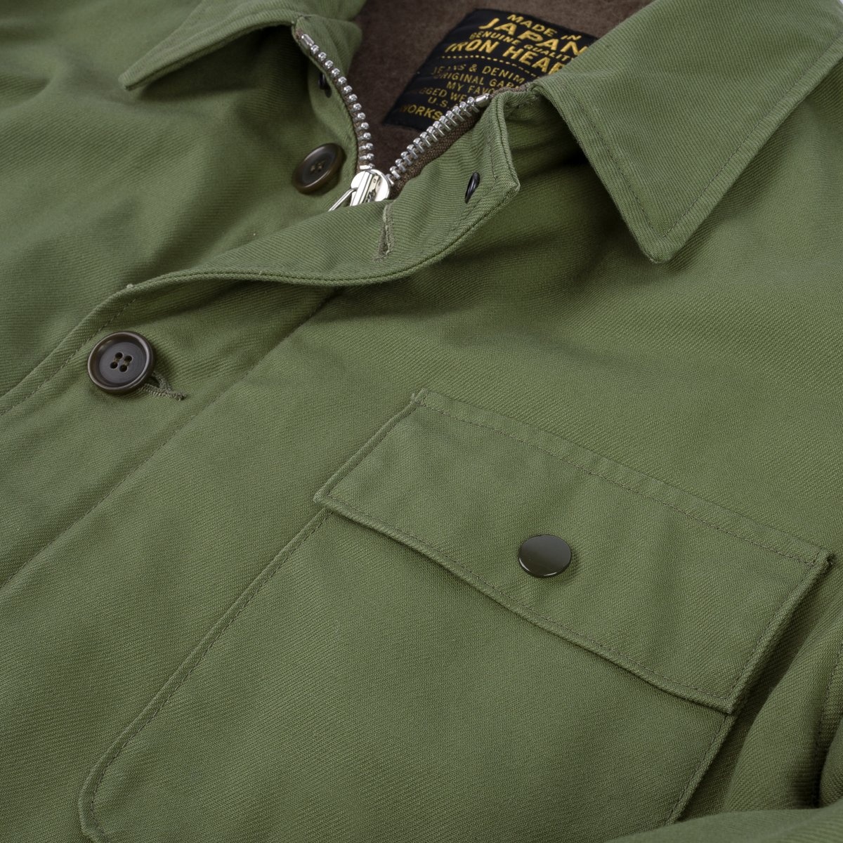 IHM-39-OLV Military Serge A2 Deck Jacket - Olive - 12