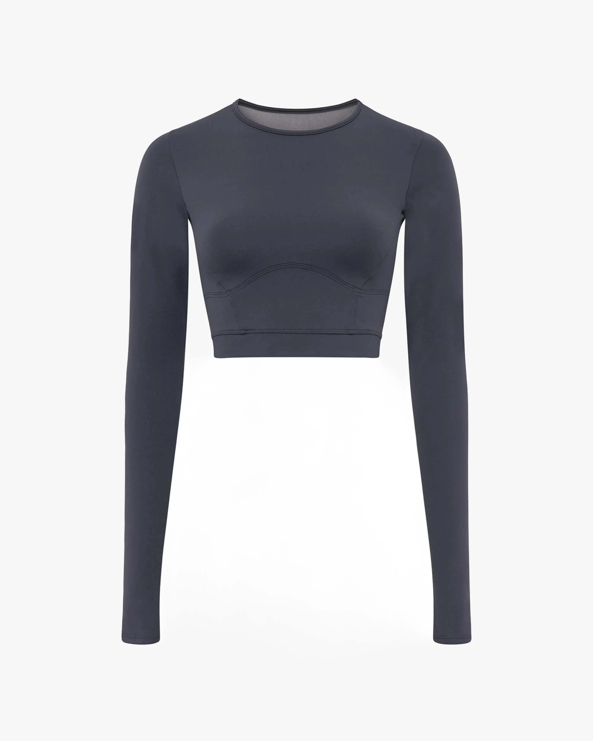 LONG-SLEEVE CROP TOP - 1